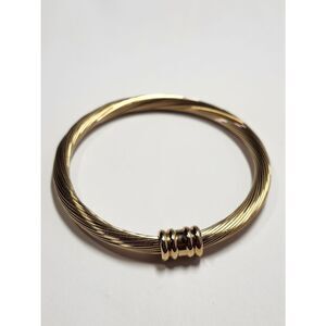 Vintage Heavy Designer Quality Bangle Bracelet 7.5"